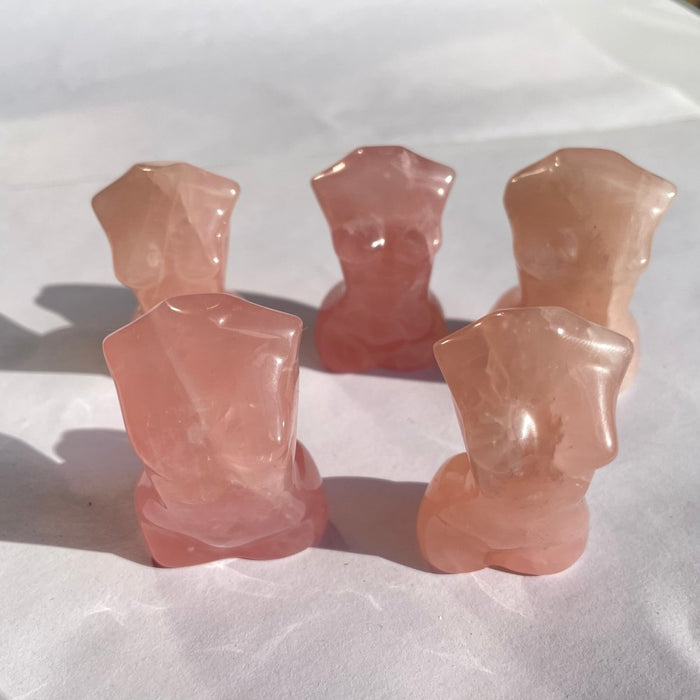 Rose Quartz Goddess Carved Wholesale