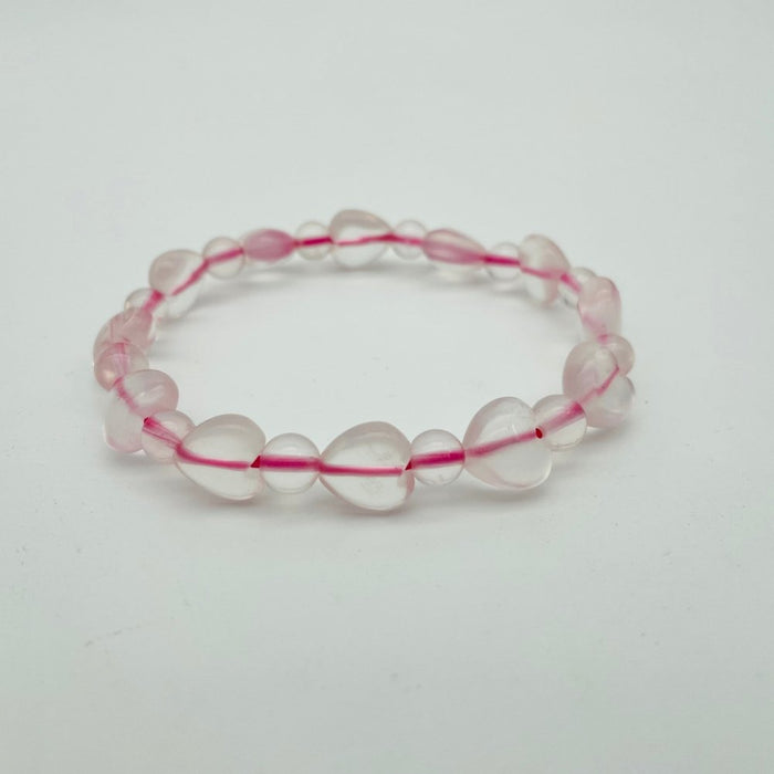 Rose Quartz Heart Bracelet Wholesale