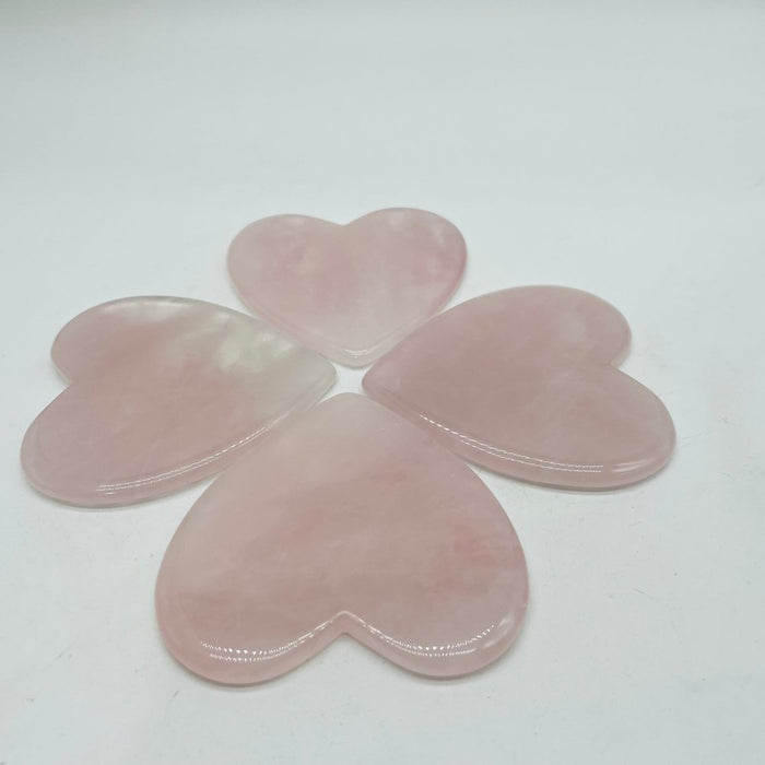 Rose Quartz Heart Gua Sha Facial Tool