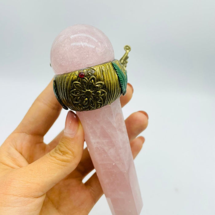 Rose Quartz Magic Wand Carving Crystal Wholesale