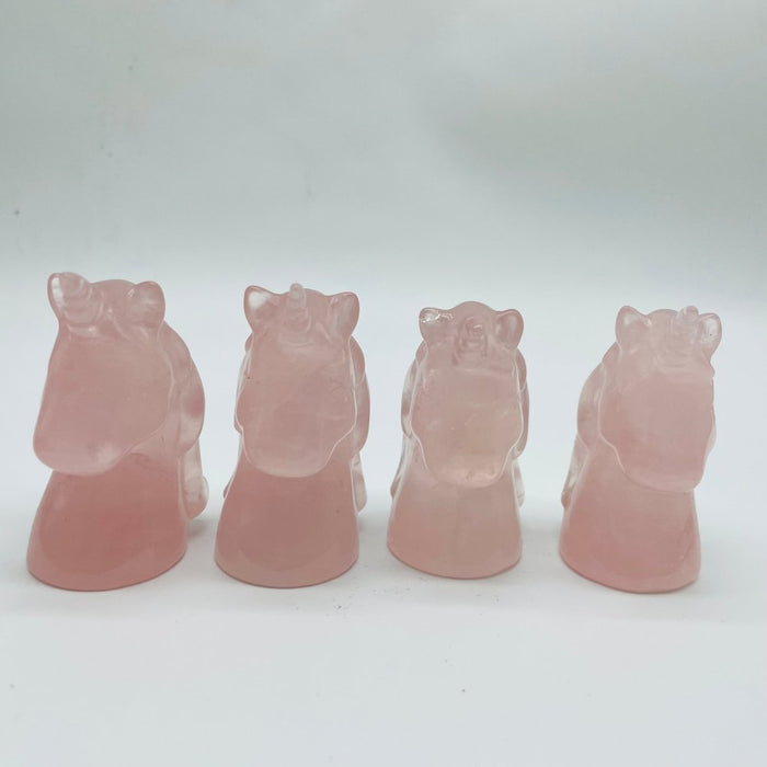 Rose Quartz Unicorn Carving Wholesale