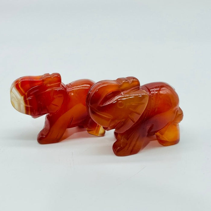 Rose Quartz&Carnelian Elephant Carving Wholesale