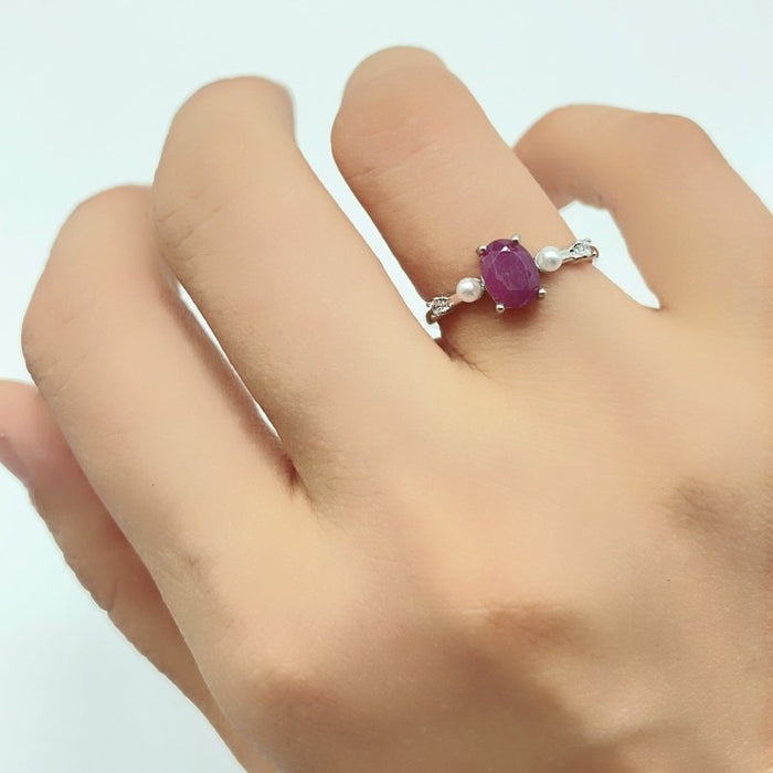Ruby Ring Cut Faceted Stone Wholesale