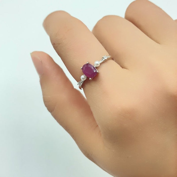 Ruby Ring Cut Faceted Stone Wholesale
