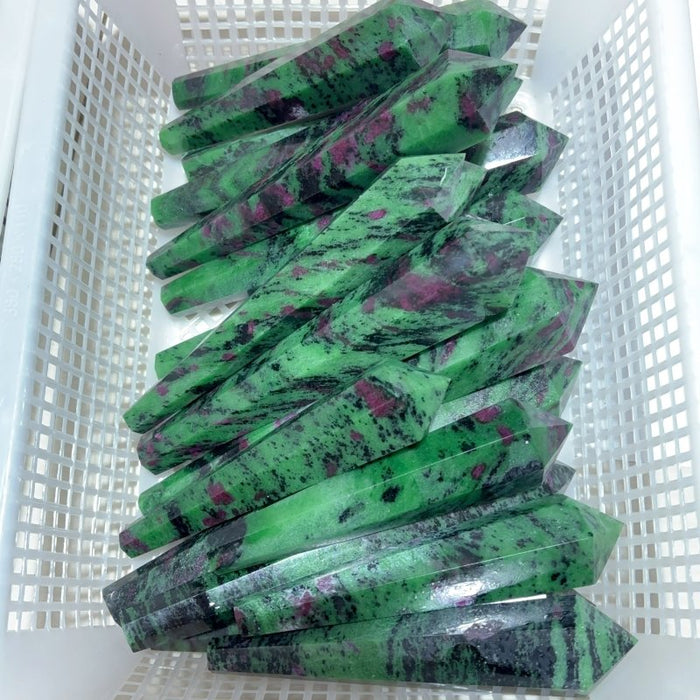 Ruby Zoisite Point Magic Wand Scepter Crystal Wholesale