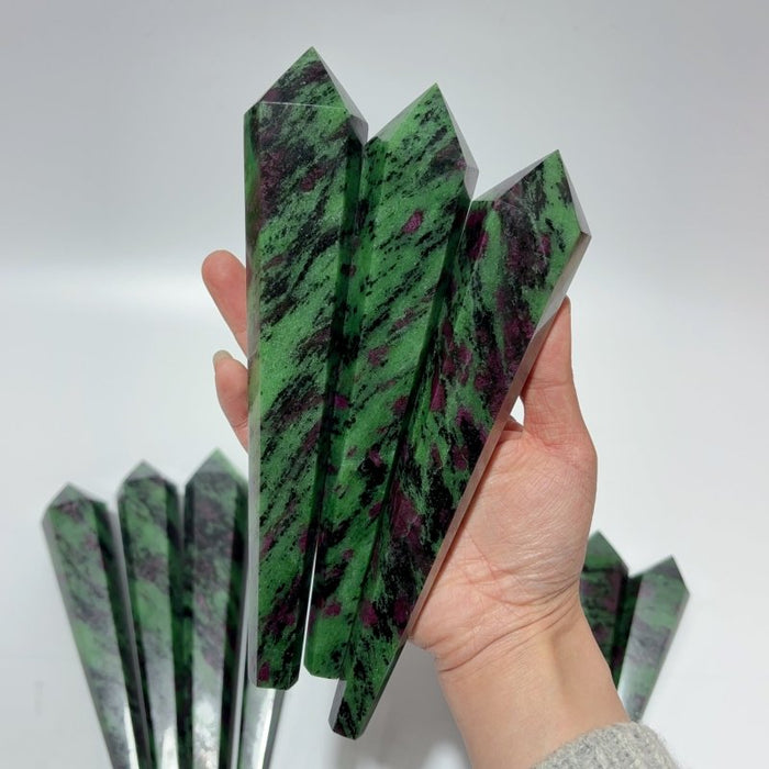Ruby Zoisite Point Magic Wand Scepter Crystal Wholesale