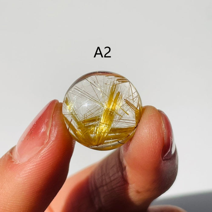 Rutile Crystal Cabochon Stone For Jewelry Making DIY Pendant