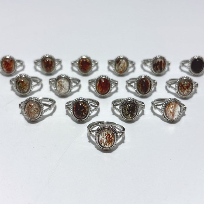 Rutile Quartz Crystal Ring Wholesale