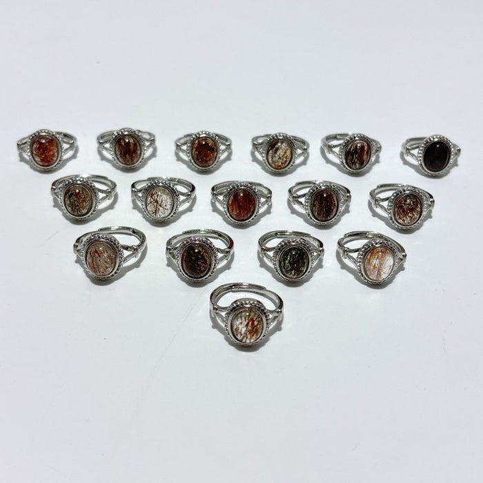 Rutile Quartz Crystal Ring Wholesale