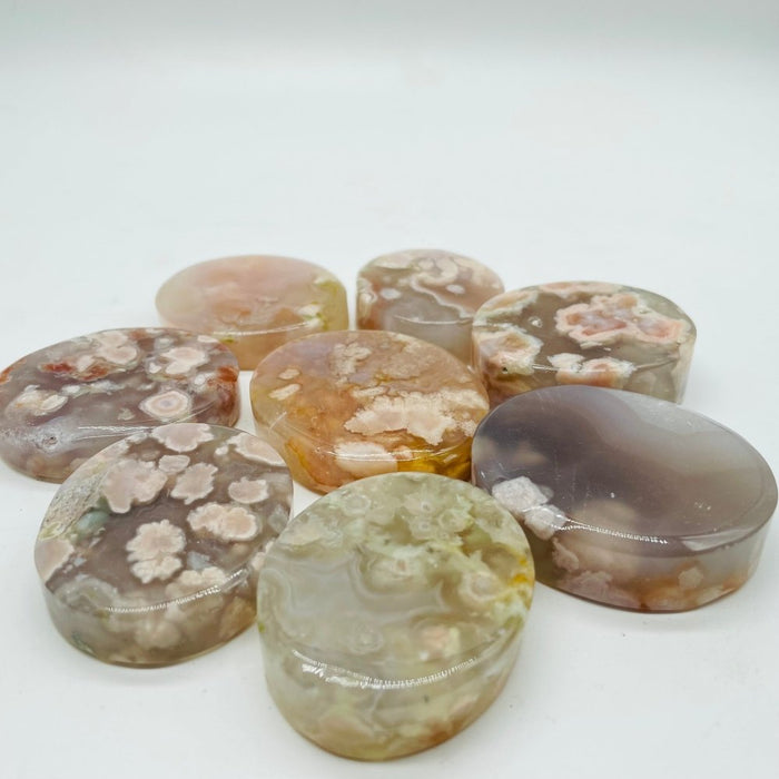Sakura Flower Agate Oval Plate Wholesale