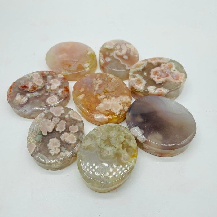 Sakura Flower Agate Oval Plate Wholesale