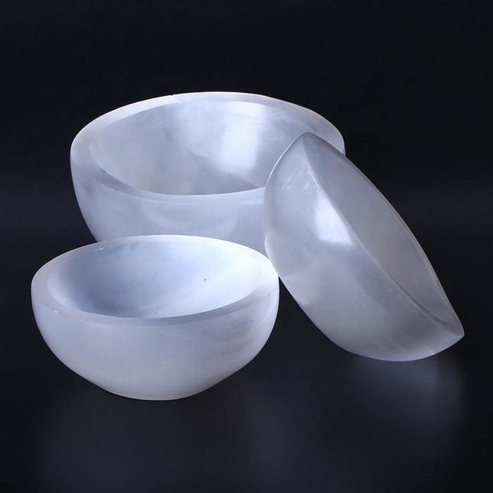 Selenite Bowl Round Shape Carving Wholesale