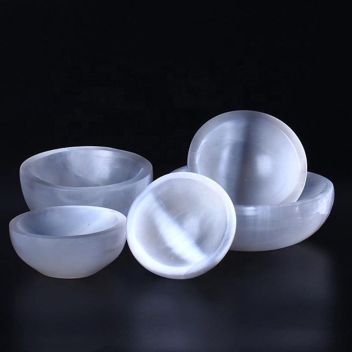 Selenite Bowl Round Shape Carving Wholesale