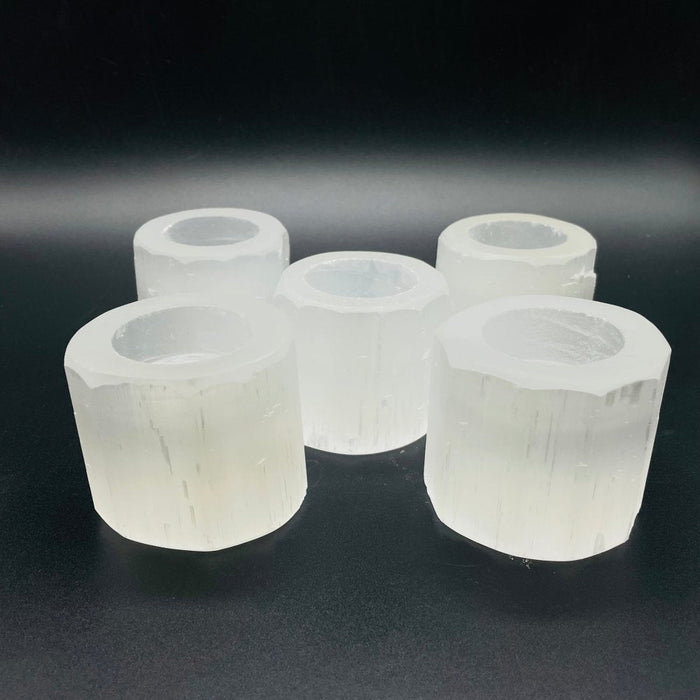 Selenite Round Candle Holder Wholesale