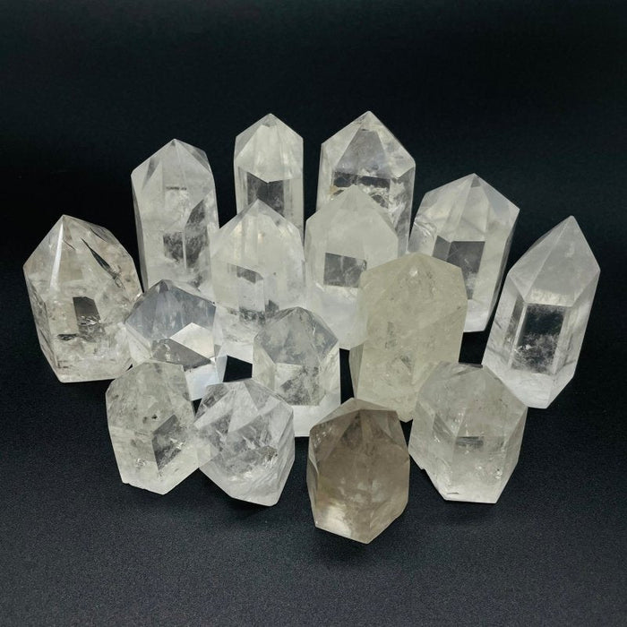 Short Fat Clear Quartz Tower Points Wholesale
