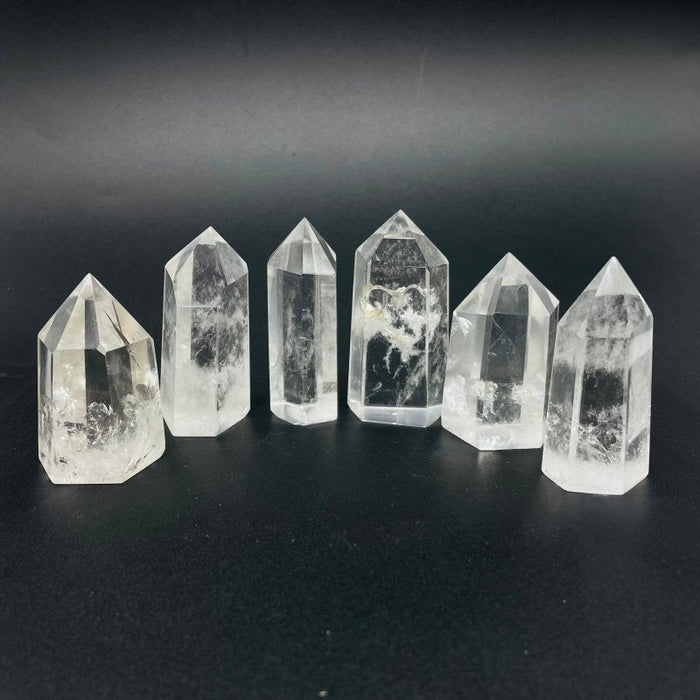 Short Fat Clear Quartz Tower Points Wholesale