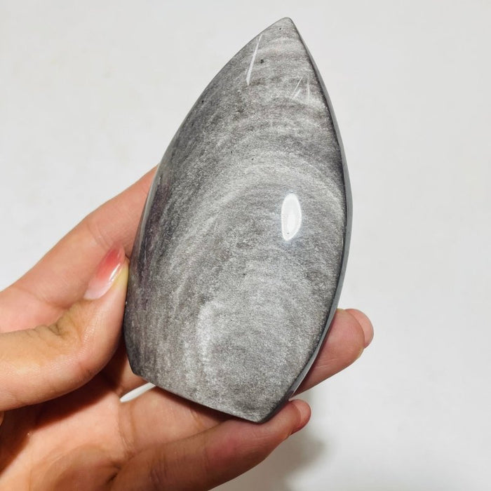 Silver Sheen Obsidian Arrow Head Shape Crystal Stone Wholesale