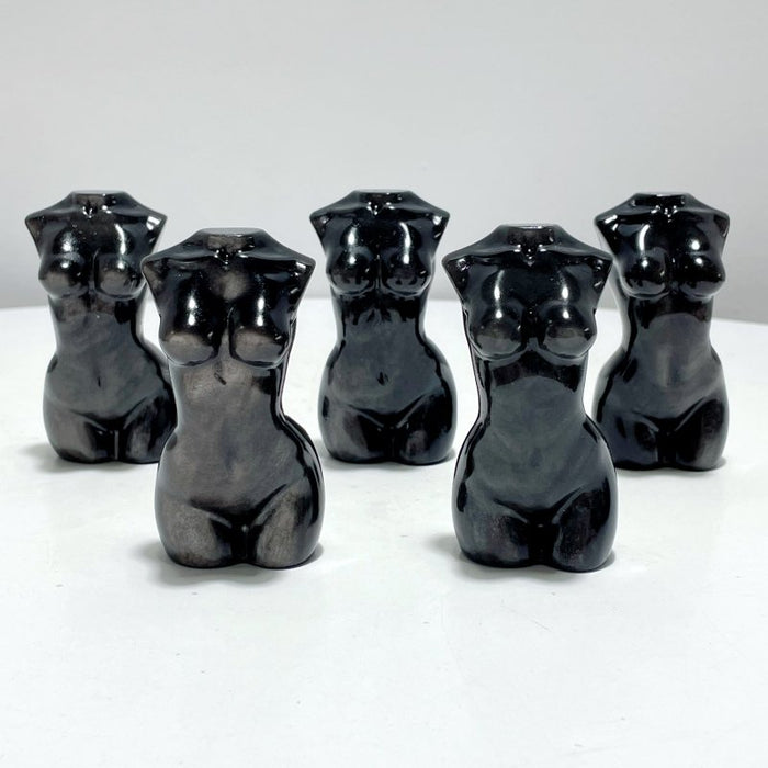 Silver Sheen Obsidian Men And Women Model Body Goddess Carving Wholesale