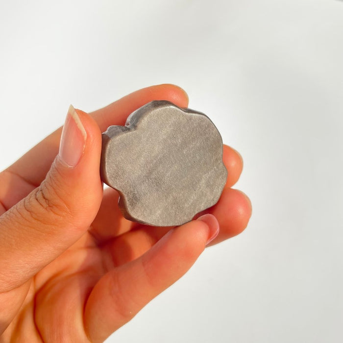 Silver Sheen Obsidian Rose Flower Carving Wholesale
