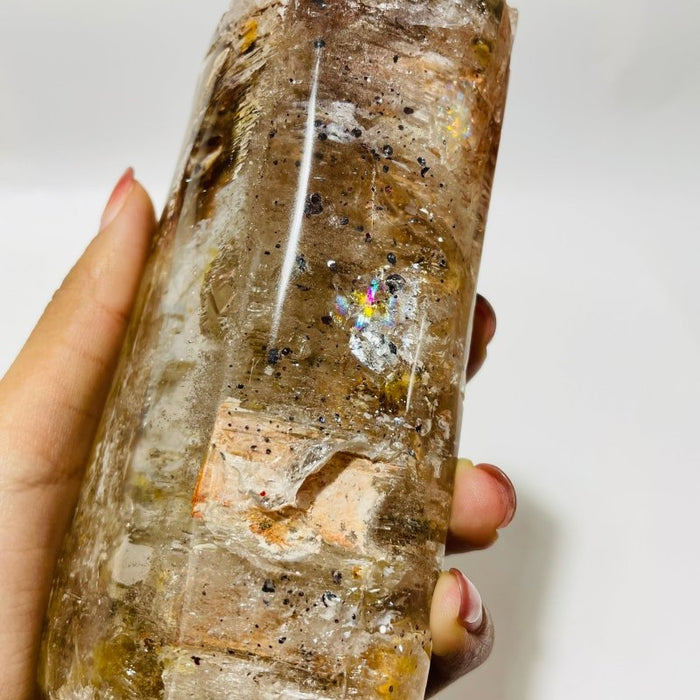 Skeletal Crystal Garden Quartz Mixed Mica High Grade Crystal Point For Collection