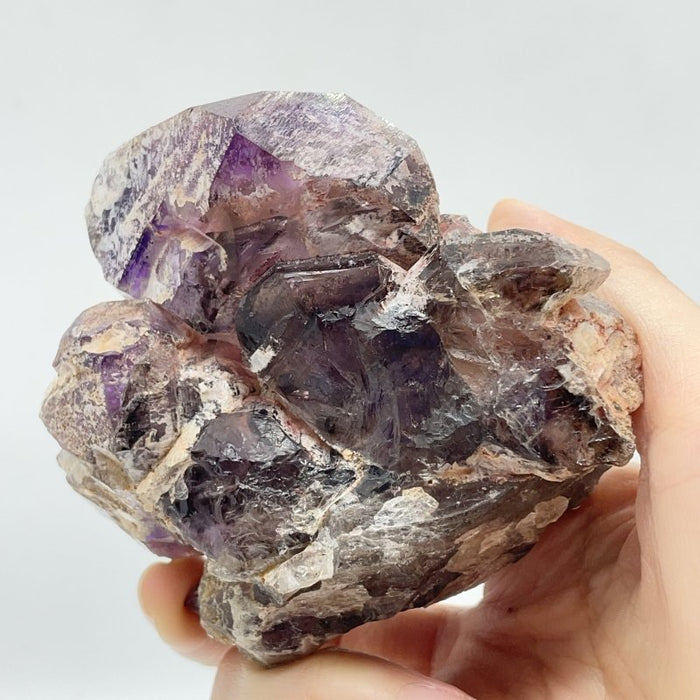 Skeletal Super7 Amethyst Enhydro Crystal Specimen