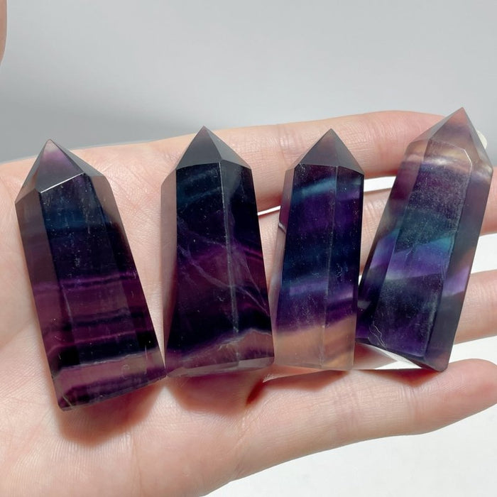 Small Rainbow Fluorite Point Tower Wholesale