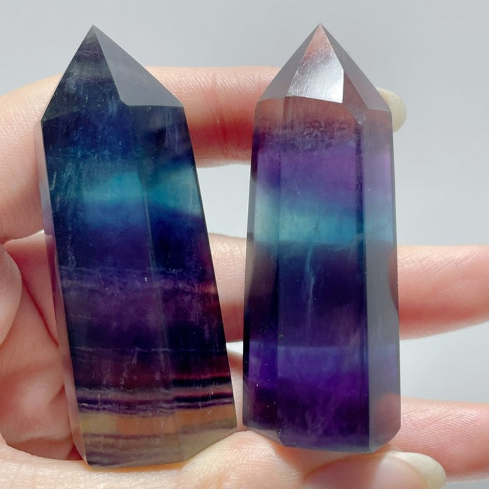 Small Rainbow Fluorite Point Tower Wholesale