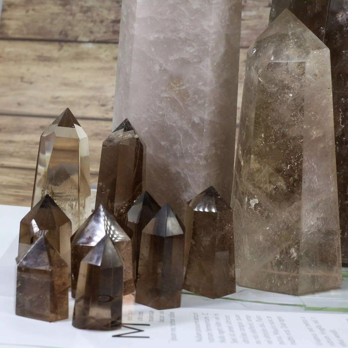 Smoky Quartz Crystal Point Tower Wholesale