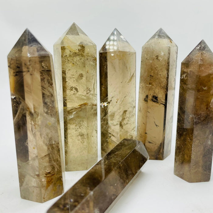 Smoky Quartz Crystal Point Tower Wholesale
