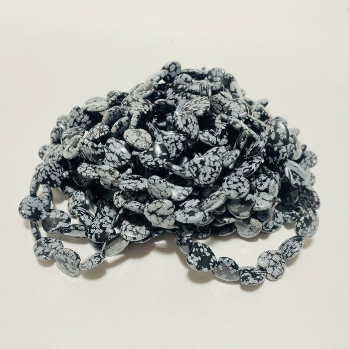 Snowflake Obsidian Heart Bracelet Wholesale