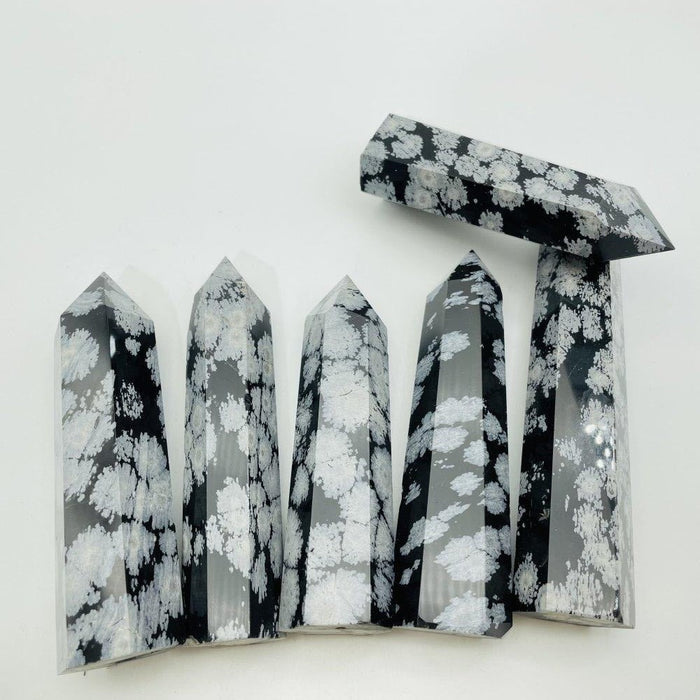 Snowflake Obsidian Tower 4-6in Point Wholesale