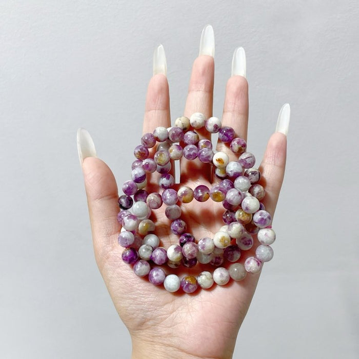 Spark Lepidolite Bracelets Wholesale (resin filler)