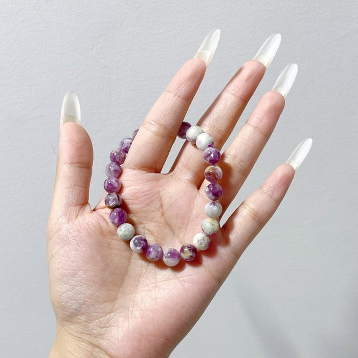 Spark Lepidolite Bracelets Wholesale (resin filler)