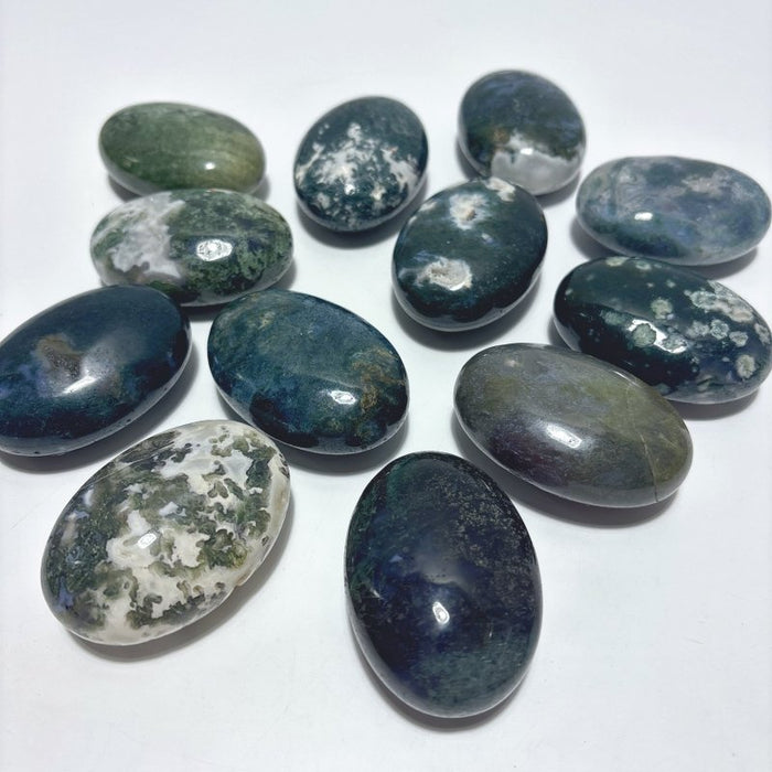 Standard Shape Moss Agate Palm Wholesale