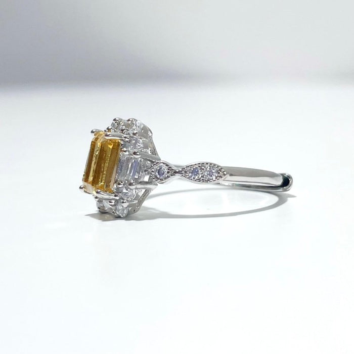 Sugar Cube Citrine Ring Wholesale