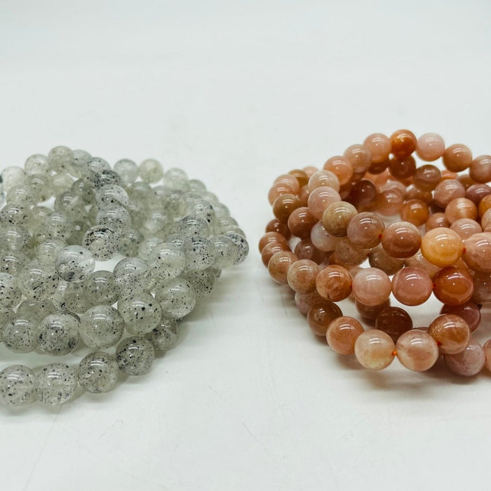 Sunstone & Black Mica Crystal Bracelet Wholesale