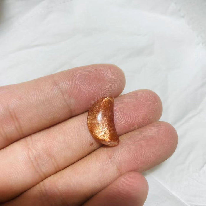 Sunstone Moon Shape Wholesale Crystal Diy Pendant