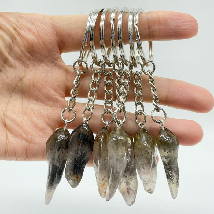 Super 7 Crystal Keychain Wholesale Mixed Citrine Geothite