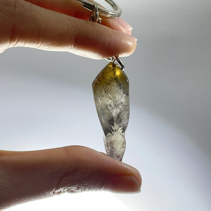 Super 7 Crystal Keychain Wholesale Mixed Citrine Geothite