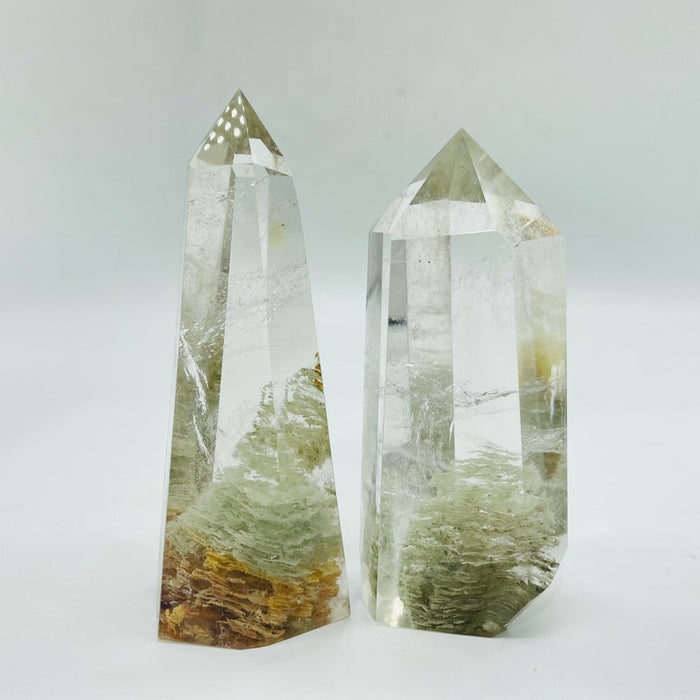 Thousand Layer Garden Quartz lodolite Inclusions Tower