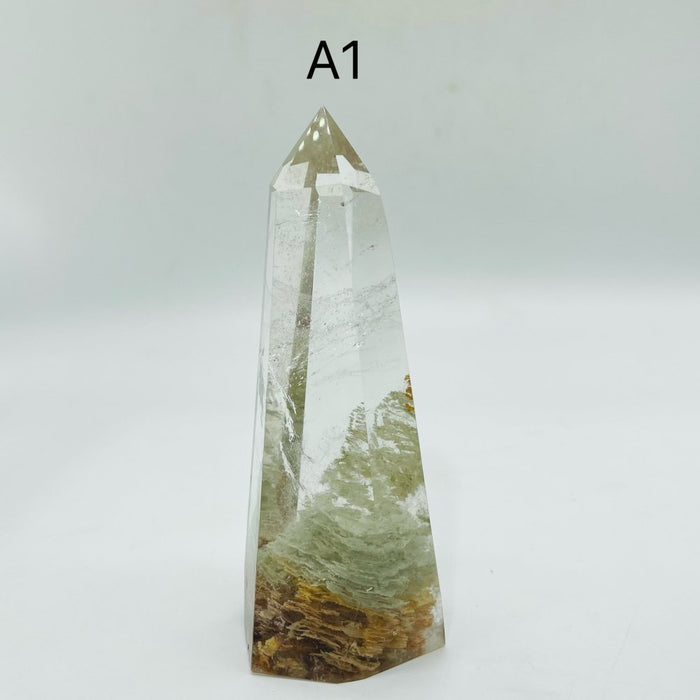 Thousand Layer Garden Quartz lodolite Inclusions Tower