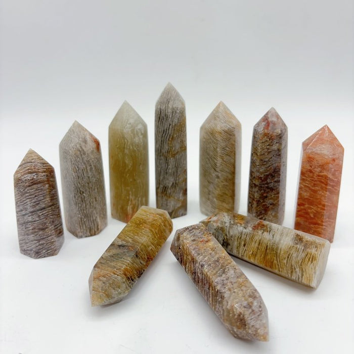 Thousand Layer Garden Quartz Tower Points Wholesale