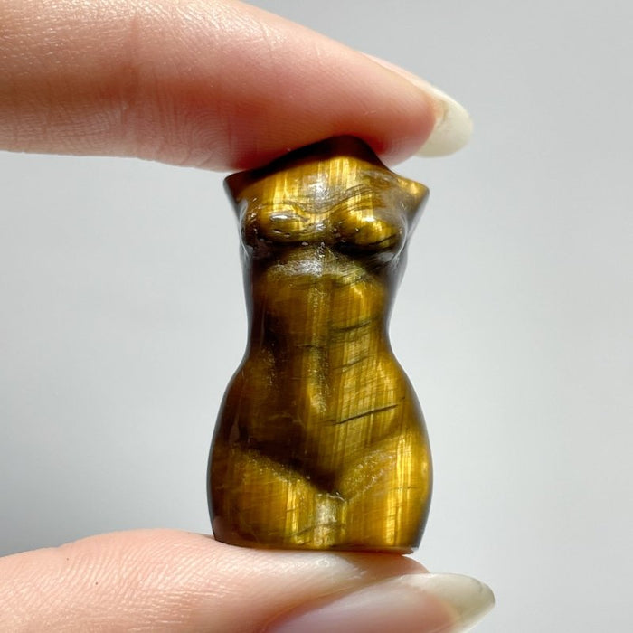 Tiger Eye Goddess Carving Wholesale