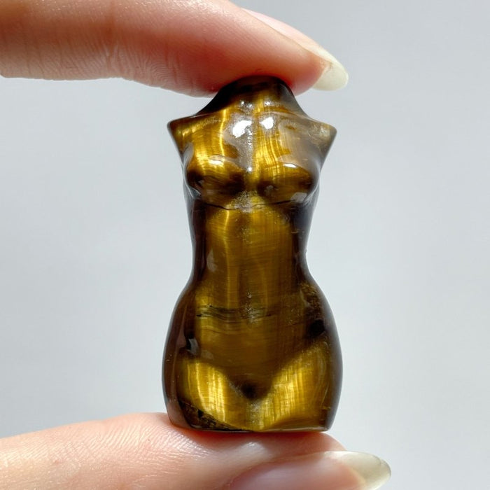 Tiger Eye Goddess Carving Wholesale