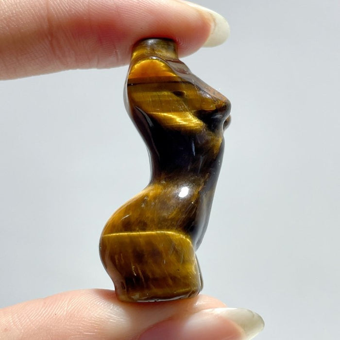 Tiger Eye Goddess Carving Wholesale