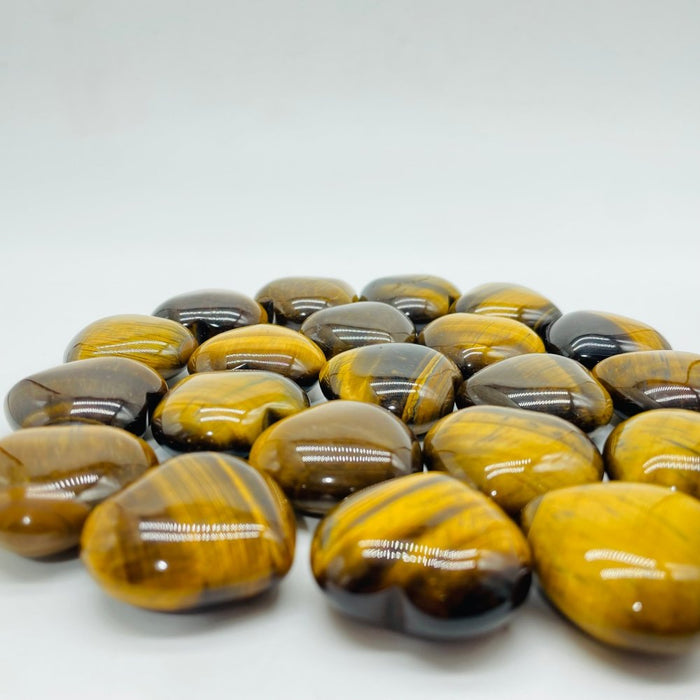Tiger Eye Heart Stone 1.1in(3cm) Wholesale