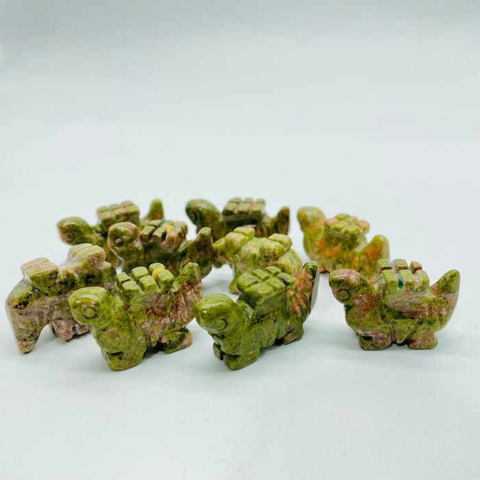 Unakite Dinosaur Carving Animals Wholesale