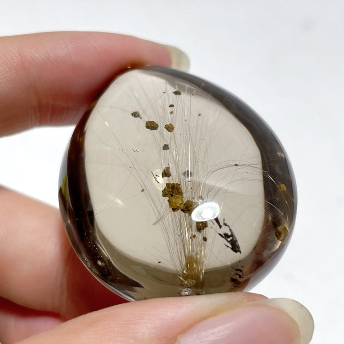 Unique Clear Rutile Mixed Garden Quartz Crystal