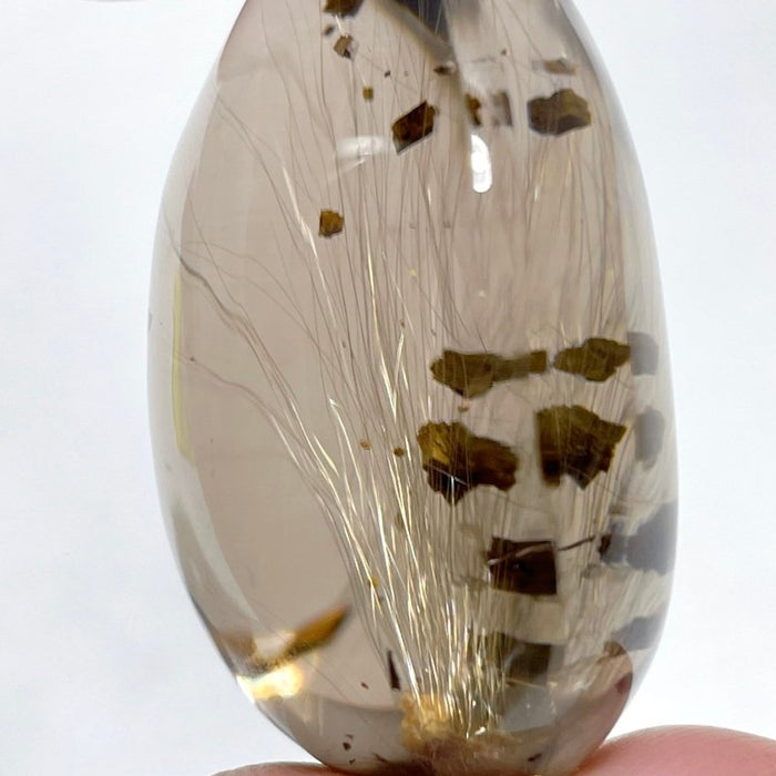 Unique Clear Rutile Mixed Garden Quartz Crystal