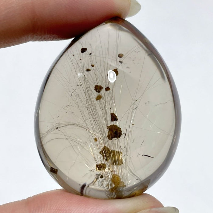 Unique Clear Rutile Mixed Garden Quartz Crystal